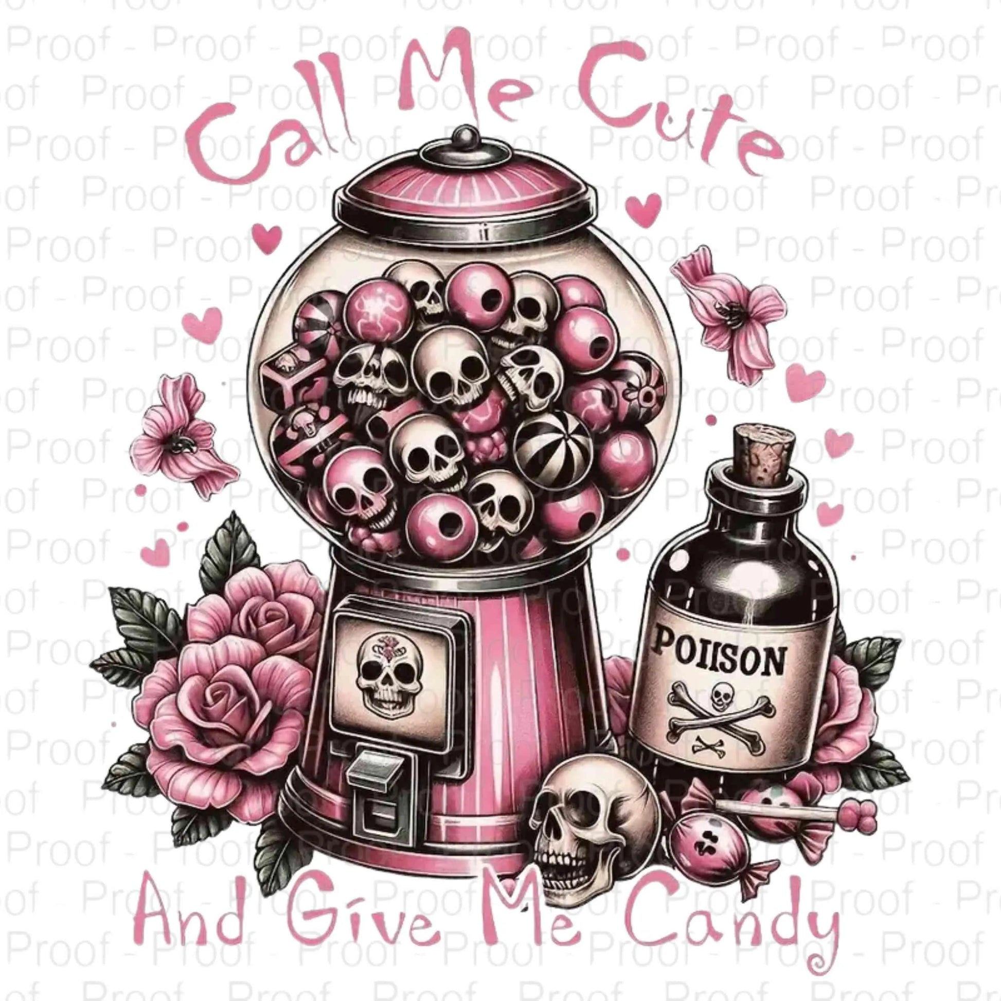 Spooky Cute Candy Skull PNG | Gothic Halloween Sublimation | Dark Aesthetic Clipart | Creepy Cute Gumball Machine Digital Download Digital File Style-Junction Custom Designs & Prints