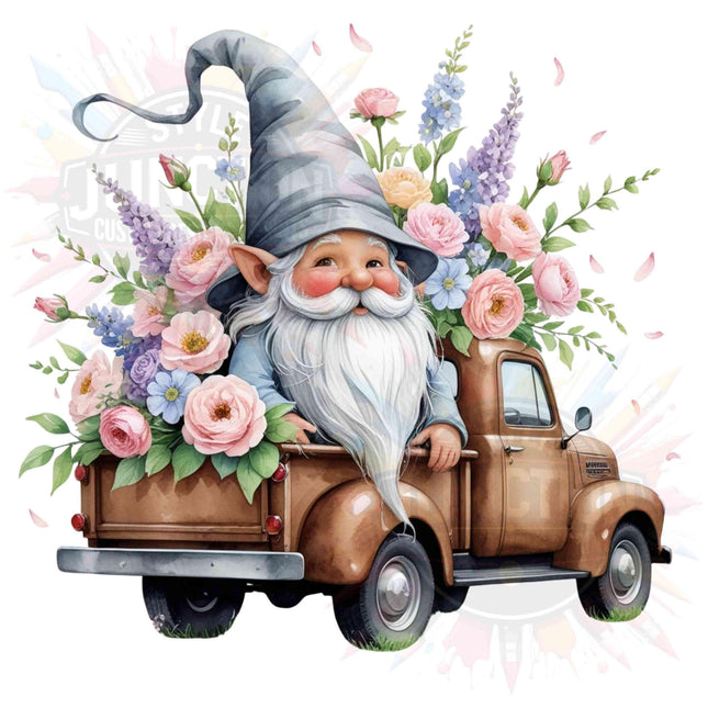 Whimsical Gnome Clipart Bundle of 4 Vintage Brown Truck Digital File Style Junction – Custom Digital Designs & Apparel