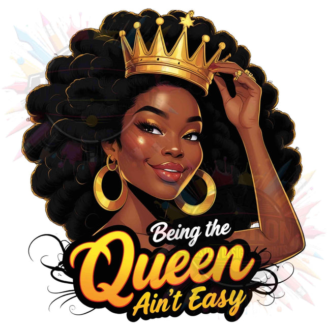 Afro Queen Digital Clipart Bundle of 2 PNG's, Black Girl Magic Digital File Style Junction – Custom Digital Designs & Apparel