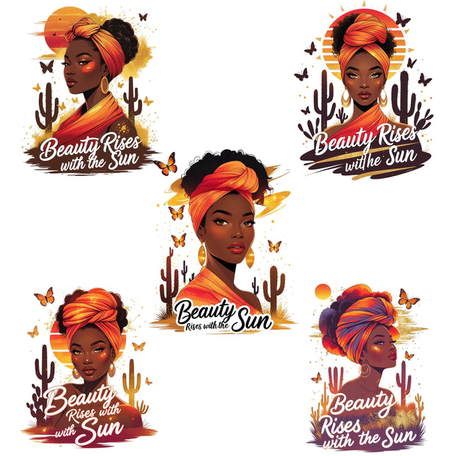 Beauty Rises With the Sun - Desert Sunset Vibes Bundle of 5 Digital File Style Junction – Custom Digital Designs & Apparel
