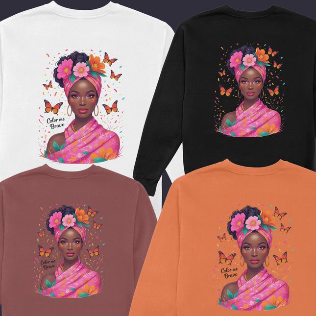 Color Me Brave Floral PNG Bundle of 5 High-Res Transparent Files Digital File Style Junction – Custom Digital Designs & Apparel