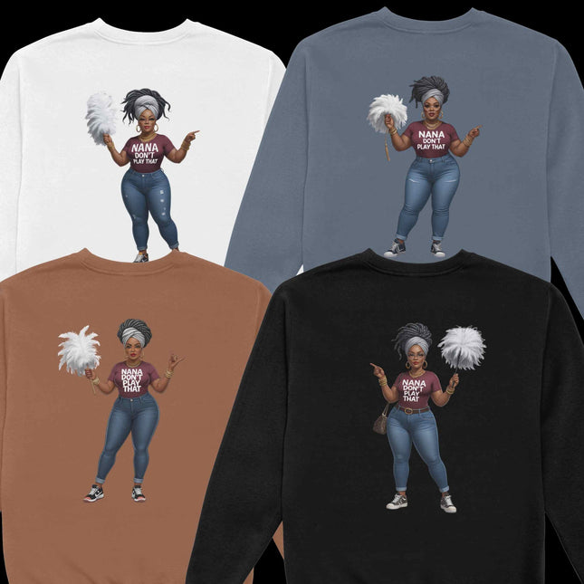 Curvy Nana PNG Bundle of 5 “Nana Dont Play That Transparent Clipart Digital File Style Junction – Custom Digital Designs & Apparel