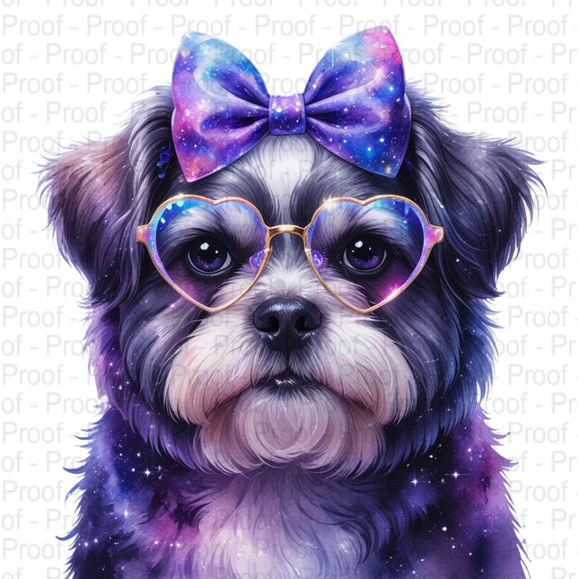 Adorable Galaxy-Themed Shih Tzu PNG Bundle of 4 Digital File Style Junction – Custom Digital Designs & Apparel