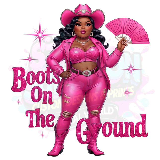 Curvy Cowgirl Pink Glam Digital PNG Set of 5 Digital File Style Junction – Custom Digital Designs & Apparel