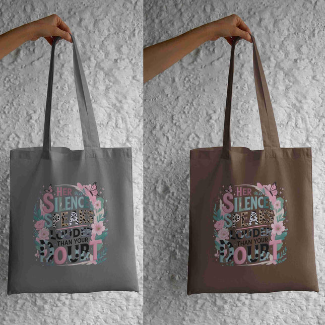 Her Silence Speaks Louder Than Your Doubt PNG Pastel Animal Print Digital File Style Junction – Custom Digital Designs & Apparel