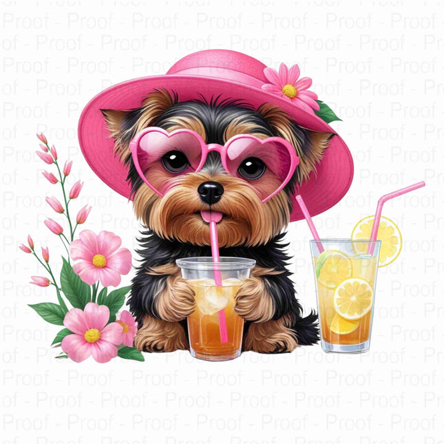 Yorkie Summer Iced Tea PNG Bundle of 5 Digital File Style Junction – Custom Digital Designs & Apparel