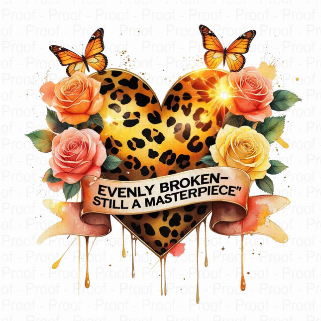 Evenly Broken Still a Masterpiece Watercolor PNG Bundle of 5 Digital File Style Junction – Custom Digital Designs & Apparel