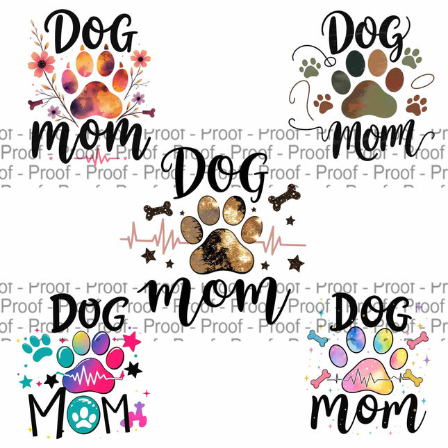 Dog Mom Bestseller PNG Mixed Bundle for Sublimation of 5 Digital File Style Junction – Custom Digital Designs & Apparel