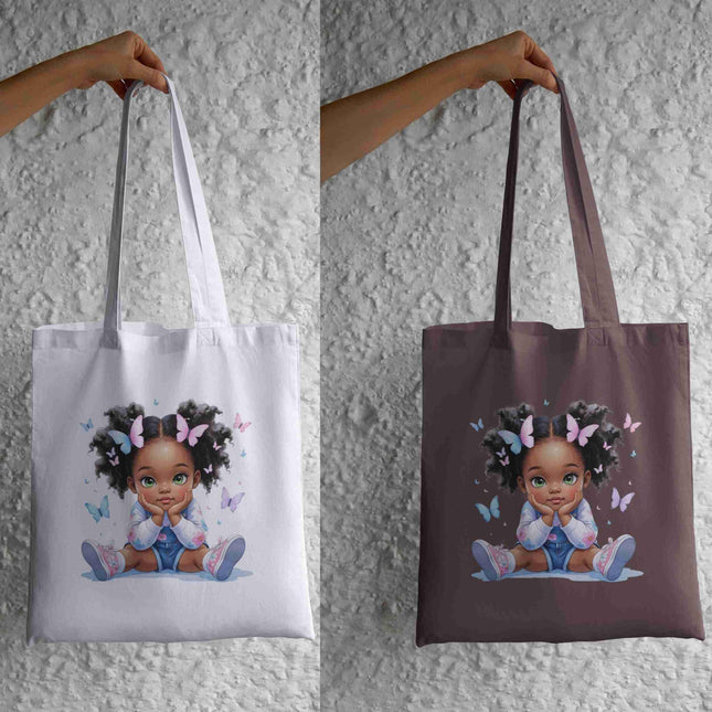 5 Black Toddler Girl Butterfly Clipart PNGs | Digital Files for Shirts Digital File Style Junction – Custom Digital Designs