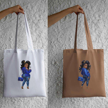 Thick Sassy Sistas PNG – Royal Blue Fashion Clipart Bundle Digital File Style-Junction Custom Designs & Prints