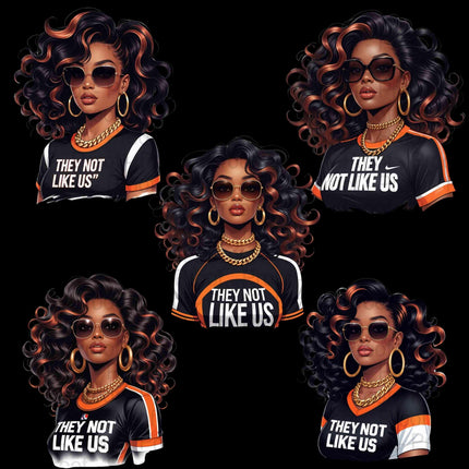 They Not Like Us PNG – 5 Black Girl Magic Clipart Files Digital File Style-Junction Custom Designs & Prints