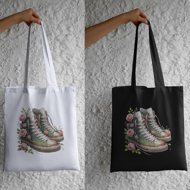 Vintage Floral Boho Grunge Floral Sneaker PNG Bundle 4 Cottagecore Rose Converse Clipart Files for Sublimation on Shirts, Totes, Mugs Etsy