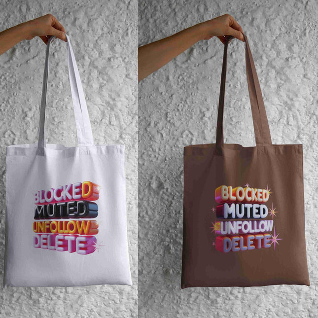 Bold 3D Block Letter PNG Bundle of 4 “Blocked Muted Unfollow Delete Digital File Style Junction – Custom Digital Designs & Apparel