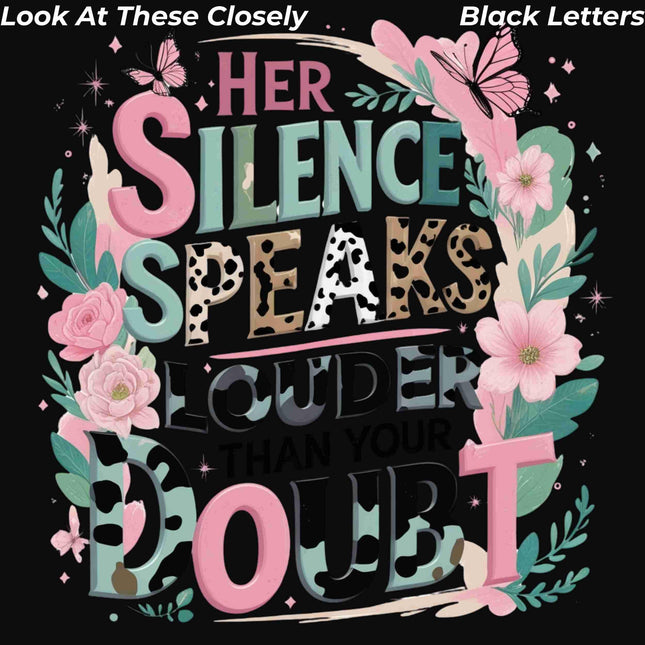 Her Silence Speaks Louder Than Your Doubt PNG Pastel Animal Print Digital File Style Junction – Custom Digital Designs & Apparel