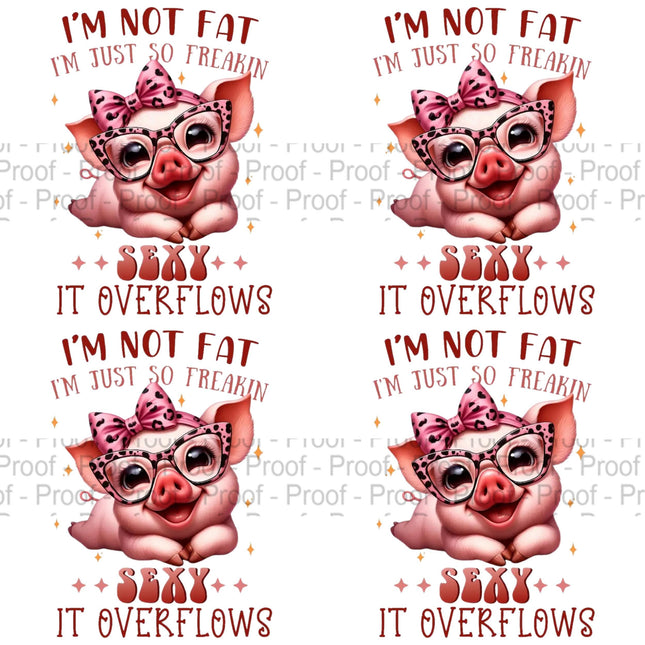 Funny Curvy Pig PNG Sublimation File | Cute Sassy Piggy Digital File Style Junction – Custom Digital Designs & Apparel