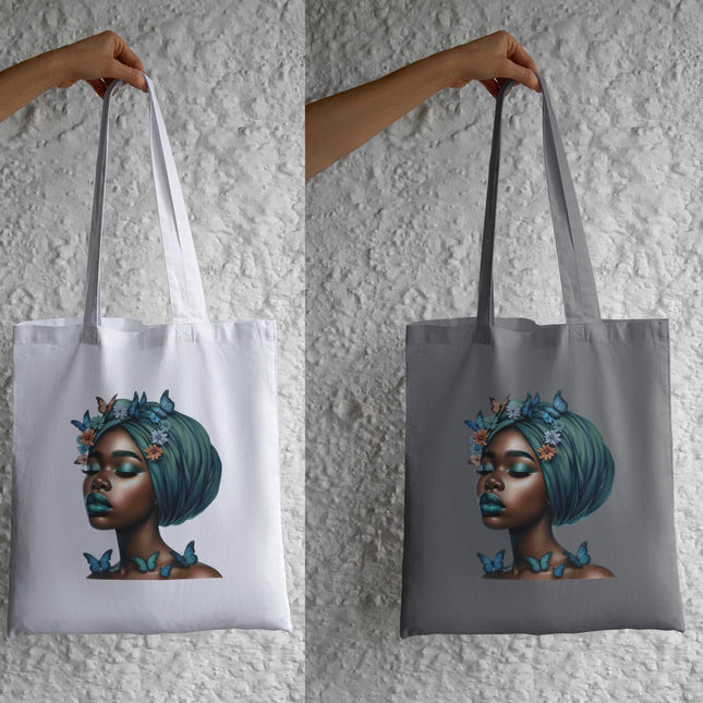 Black Queen Butterfly Floral Art Designed DTF Heat Transfer by Style Junction Custom Digital Designs, vibrant exclusive artwork.