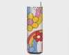 Retro Flower Power – Custom 20oz Skinny Straight Tumbler 20oz Skinny Straight Tumbler Style Junction – Custom Digital Designs & Apparel