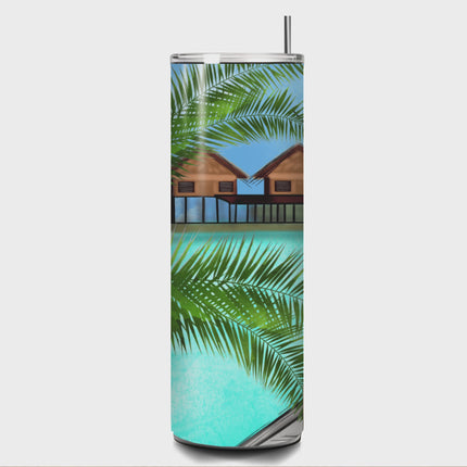 Just a Girl Who Loves Travelling Custom 20oz Tumbler 20oz Skinny Straight Tumbler Style Junction – Custom Digital Designs & Apparel