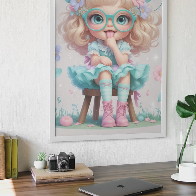 Pastel Baby Girl Wall Art – Glasses & Floral Crown Printables Digital File Style-Junction Custom Designs & Prints