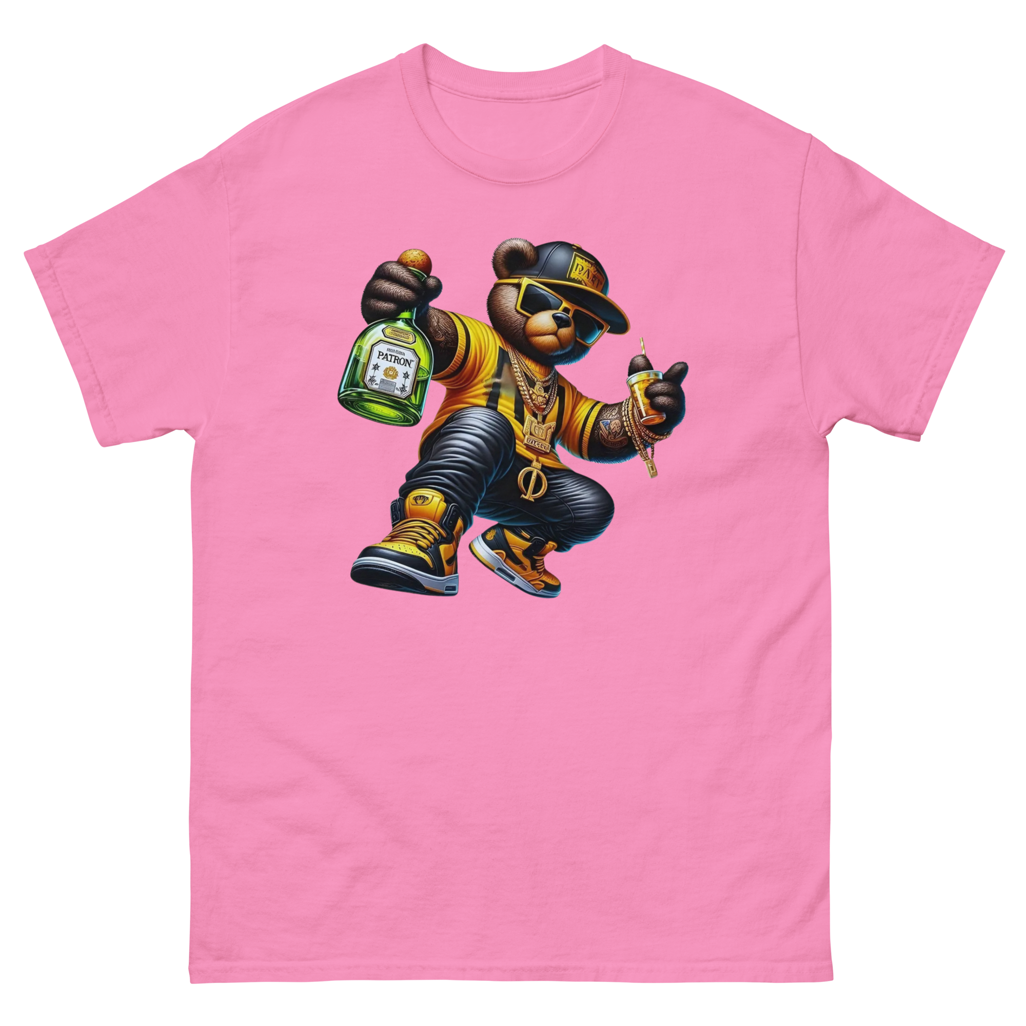 The Patron Bear Boss Custom Design Unisex Classic T-shirt Physical T-Shirt Style-Junction