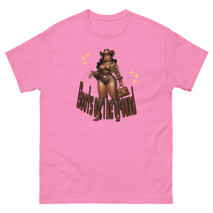 Boots on the Ground Curvy Cowgirl #3 Tee – Western Graphic Shirt Women Tees Style Junction – Custom Digital Designs & Apparel Azalea S