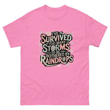 I’ve Survived Too Many Storms Tee – Pastel Quote Cotton Shirt Women Tees Style Junction – Custom Digital Designs & Apparel Azalea S