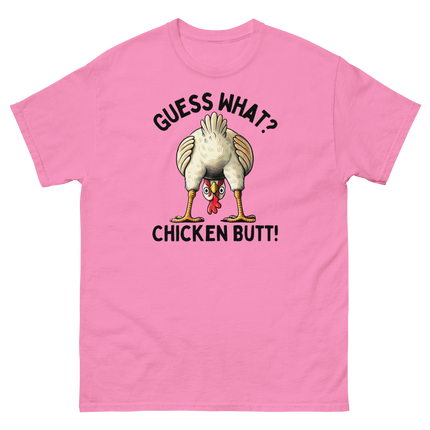 Funny Chicken Butt Tee – “Guess What” Comical Farm Graphic Shirt Women Tees Style Junction – Custom Digital Designs & Apparel Azalea S