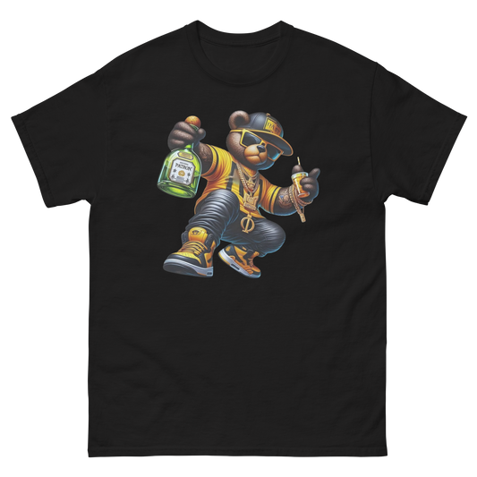 The Patron Bear Boss Custom Design Unisex Classic T-shirt - Stylish and Trendy for Every Occasion Physical T-Shirt Style-Junction Black S