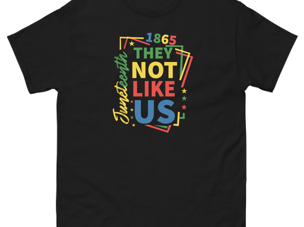 Juneteenth 1865 Tee – They Not Like Us Bold Freedom Design Women Tees Style Junction – Custom Digital Designs & Apparel Black S