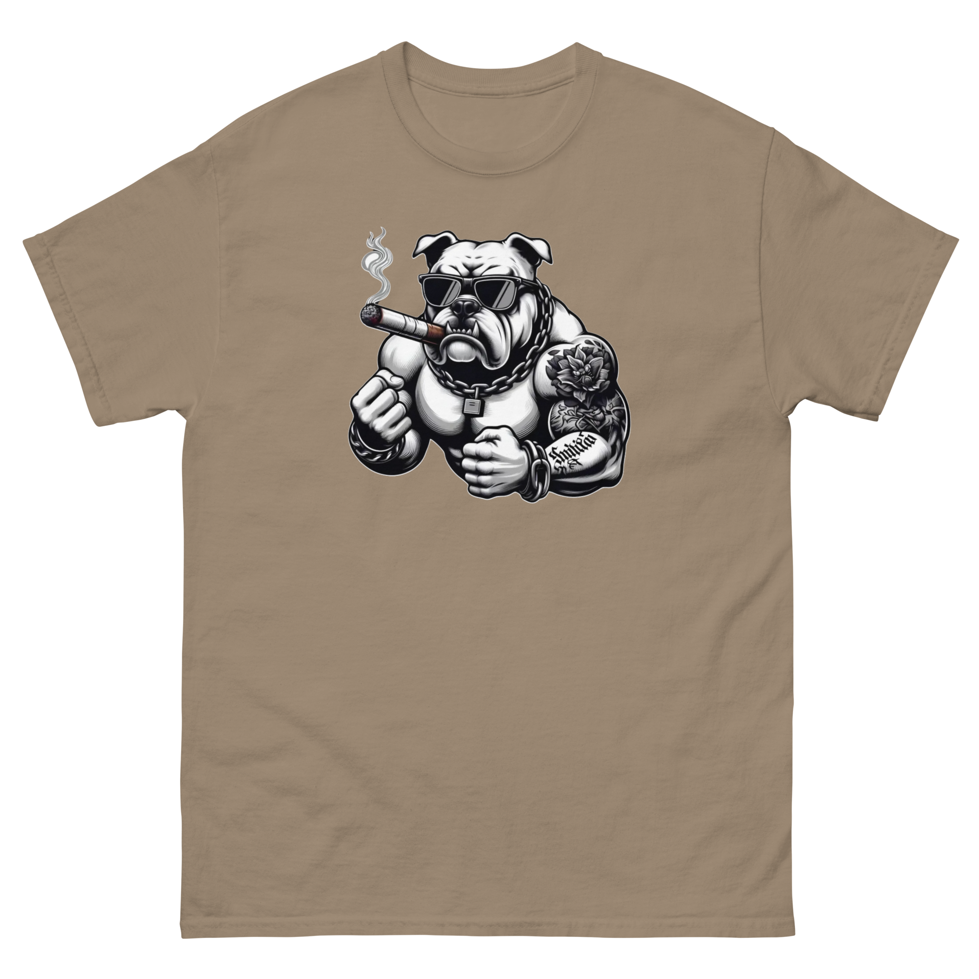 Big Boy Bulldog Design | Men’s Custom Classic T-Shirt Physical T-Shirt Style-Junction