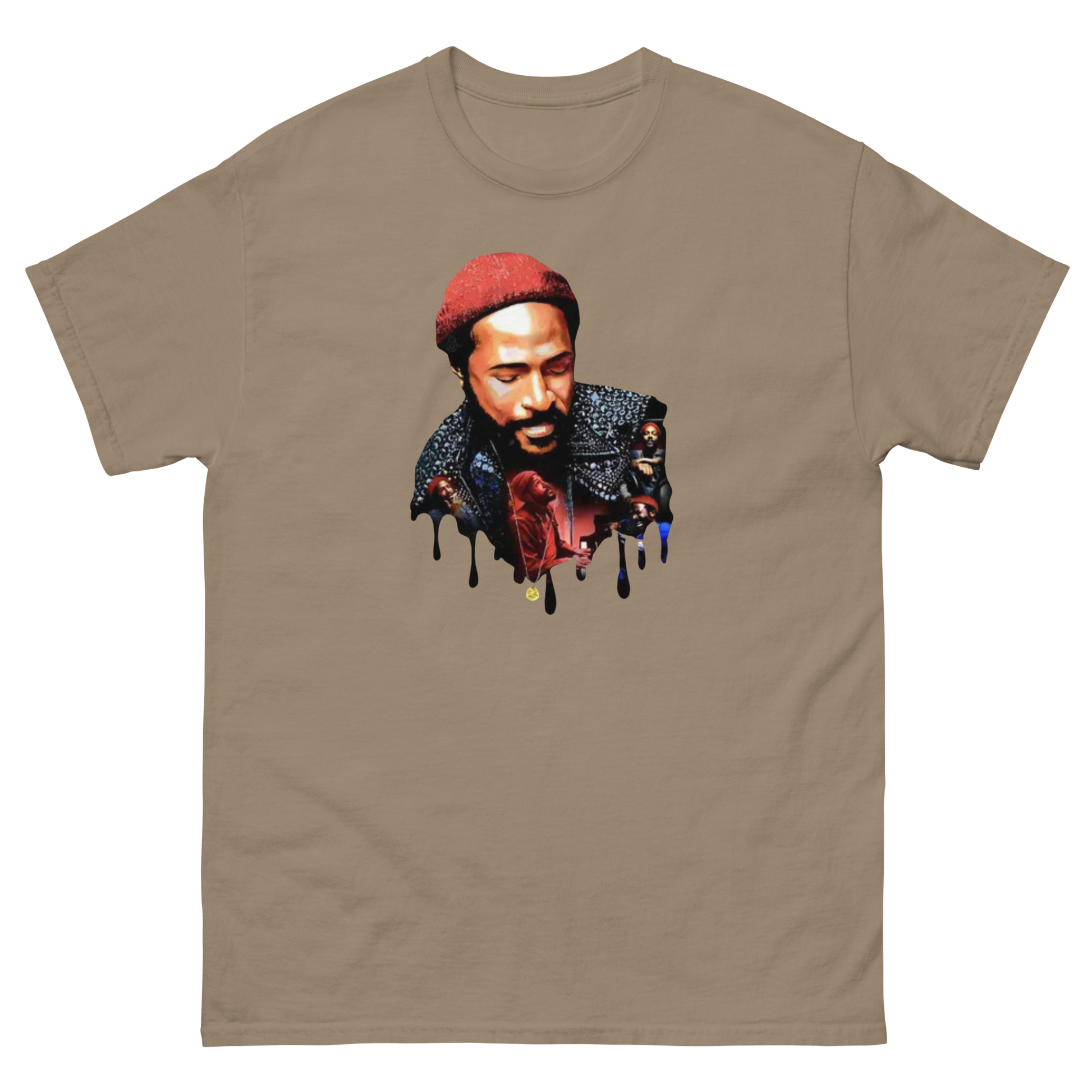 Vintage Soul Retro Tee – Music Legend Graphic Cotton Shirt Mens Tees Style Junction – Custom Digital Designs & Apparel Brown Savana S