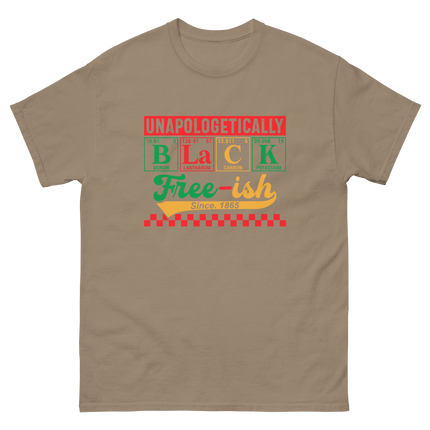 Unapologetically Black Free-ish 1865 Tee – Bold Science Design Women Tees Style Junction – Custom Digital Designs & Apparel Brown Savana S