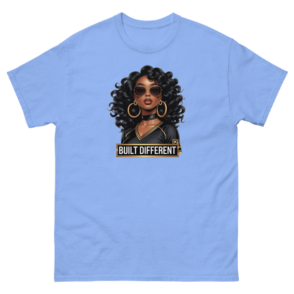 Built Different Tee – Bold Black Art, Gold Statement Style #3 Women Tees Style Junction – Custom Digital Designs & Apparel
