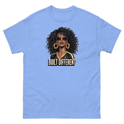 Built Different Tee – Bold Black Art, Gold Statement Style #4 Women Tees Style Junction – Custom Digital Designs & Apparel
