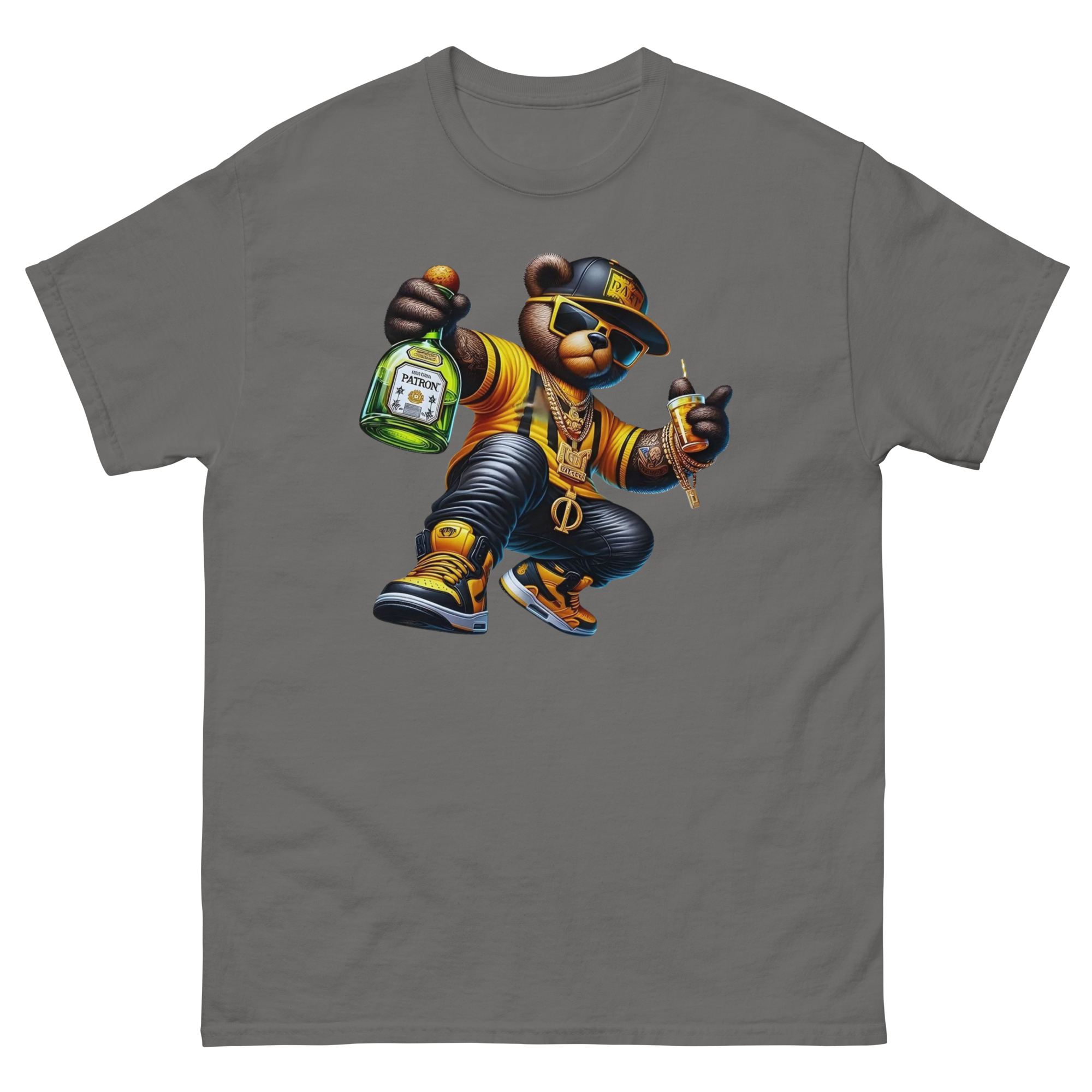 The Patron Bear Boss Custom Design Unisex Classic T-shirt Physical T-Shirt Style-Junction