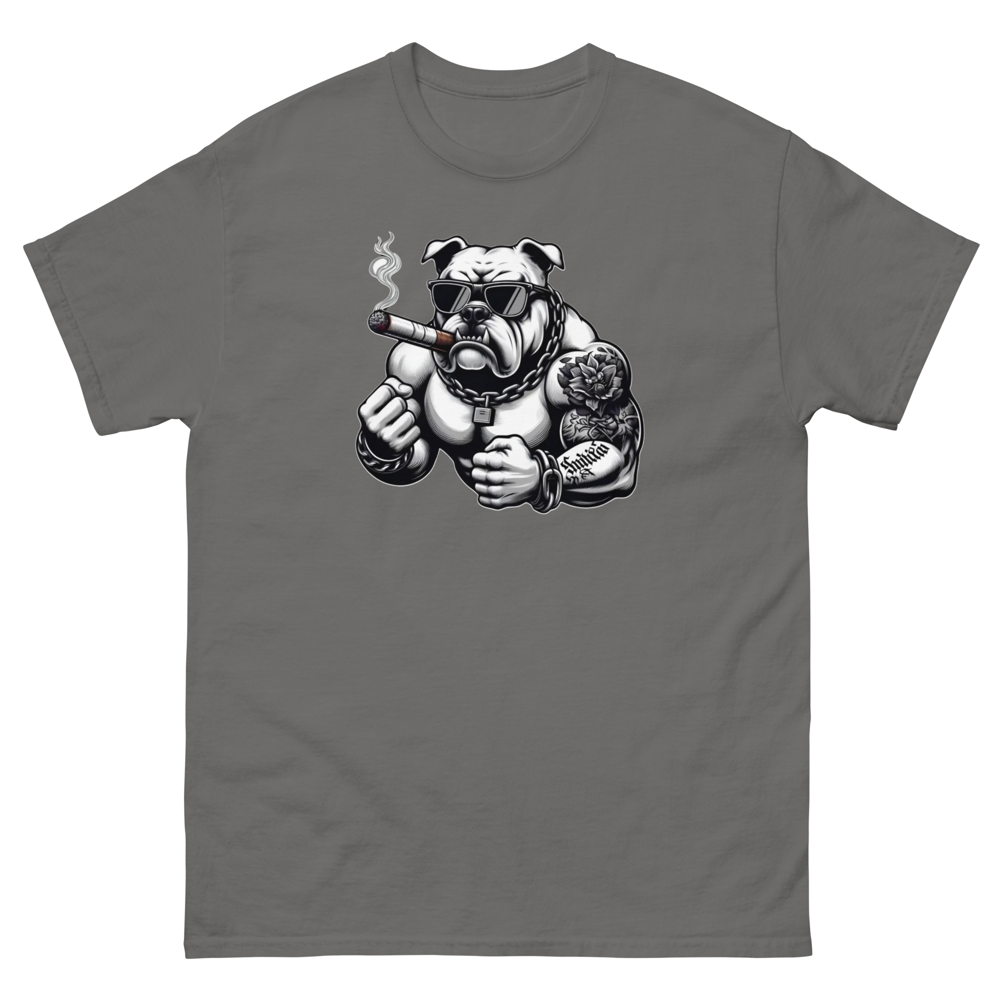 Big Boy Bulldog Design | Men’s Custom Classic T-Shirt Physical T-Shirt Style-Junction