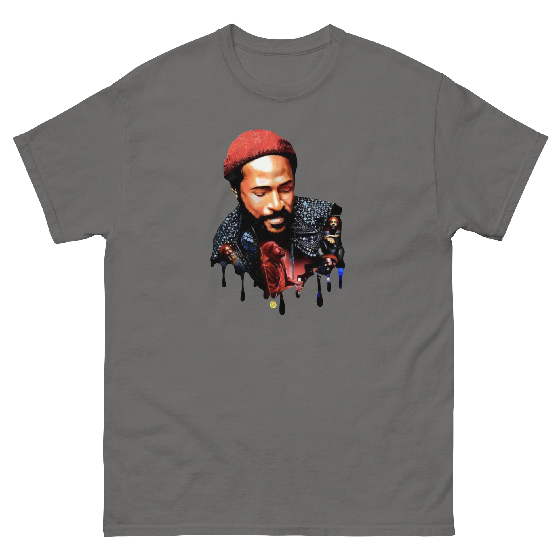 Vintage Soul Retro Tee – Music Legend Graphic Cotton Shirt Mens Tees Style Junction – Custom Digital Designs & Apparel Charcoal S