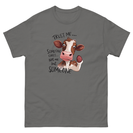 Sarcastic Cow Tee – Not Me But Someone Funny Graphic Shirt Women Tees Style Junction – Custom Digital Designs & Apparel Charcoal S