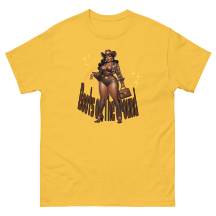 Boots on the Ground Curvy Cowgirl #3 Tee – Western Graphic Shirt Women Tees Style Junction – Custom Digital Designs & Apparel Daisy S