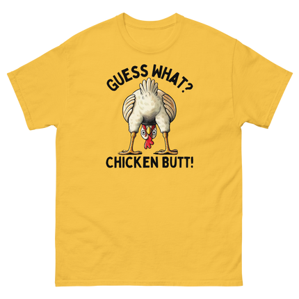 Funny Chicken Butt Tee – “Guess What” Comical Farm Graphic Shirt Women Tees Style Junction – Custom Digital Designs & Apparel Daisy S
