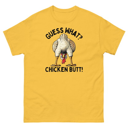 Funny Chicken Butt Tee – “Guess What” Comical Farm Graphic Shirt Women Tees Style Junction – Custom Digital Designs & Apparel Daisy S