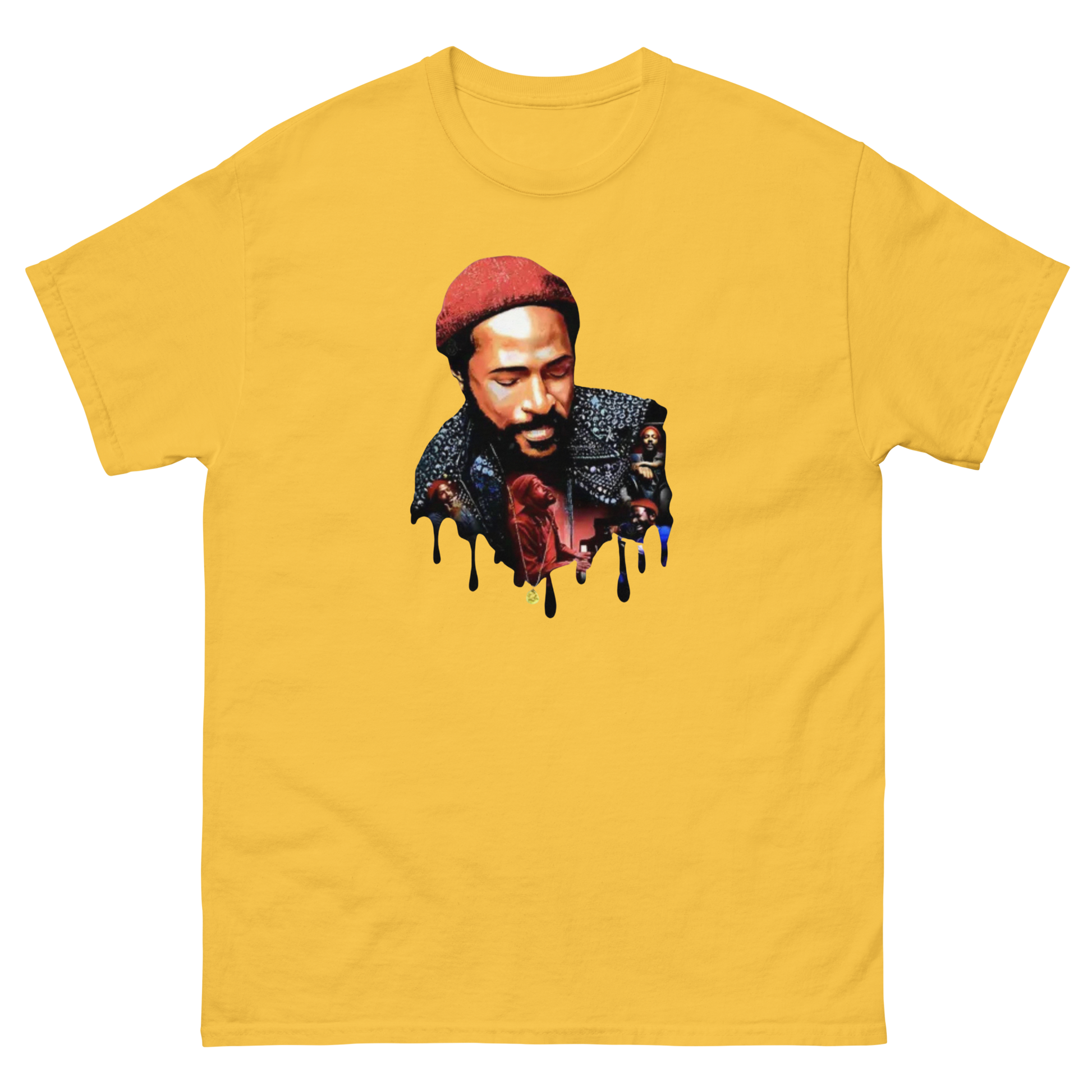 Soulful Retro Music Legend Unisex T-Shirt | Dripping Art Style Women Tees Style Junction – Custom Digital Designs & Apparel Daisy S