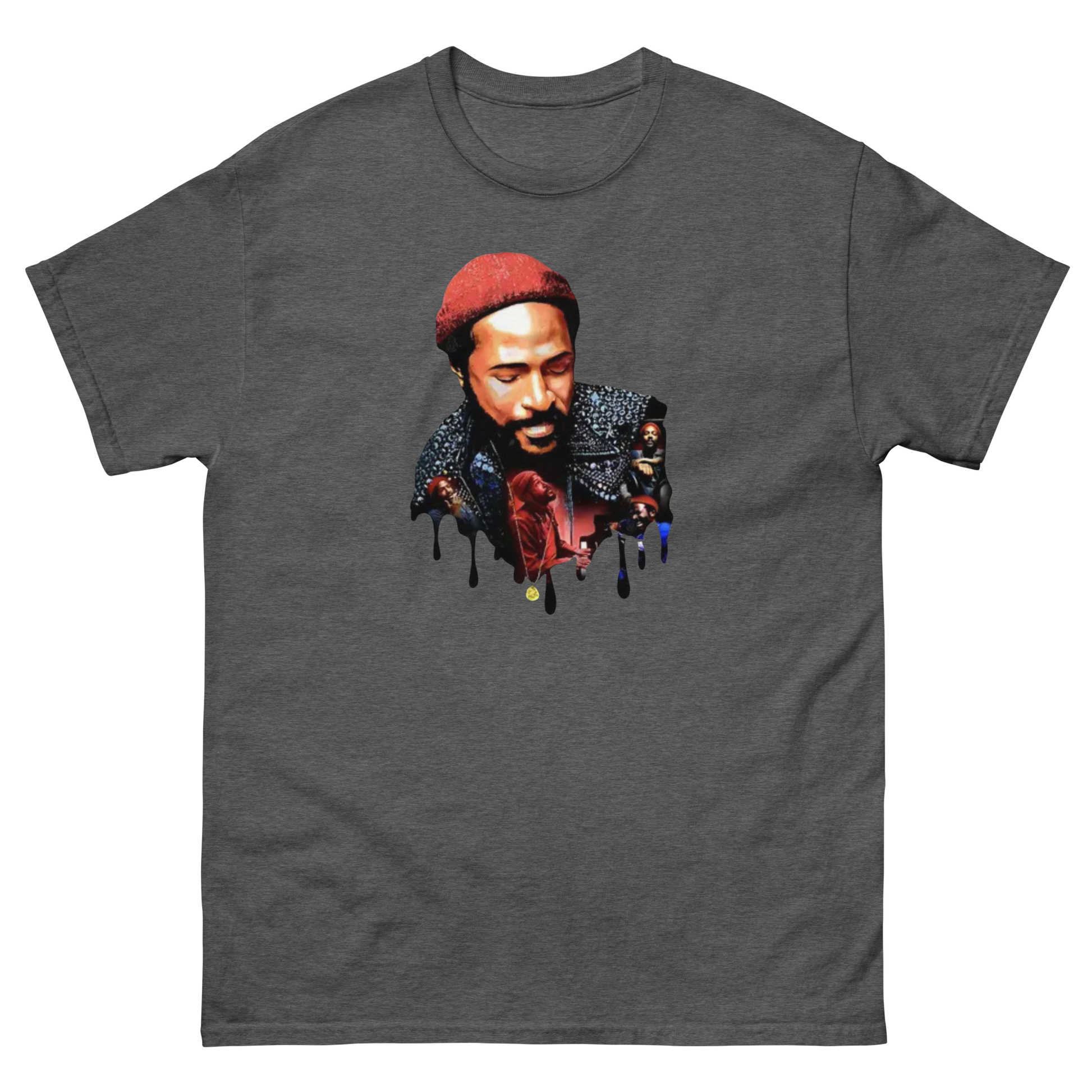 Vintage Soul Retro Tee – Music Legend Graphic Cotton Shirt Mens Tees Style Junction – Custom Digital Designs & Apparel Dark Heather S