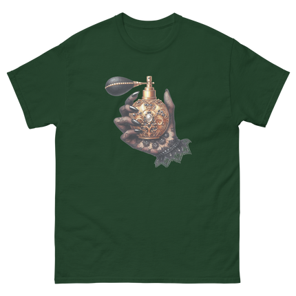 Black Lace Hand with Perfume Tee Women Tees Style Junction – Custom Digital Designs & Apparel Forest Green S