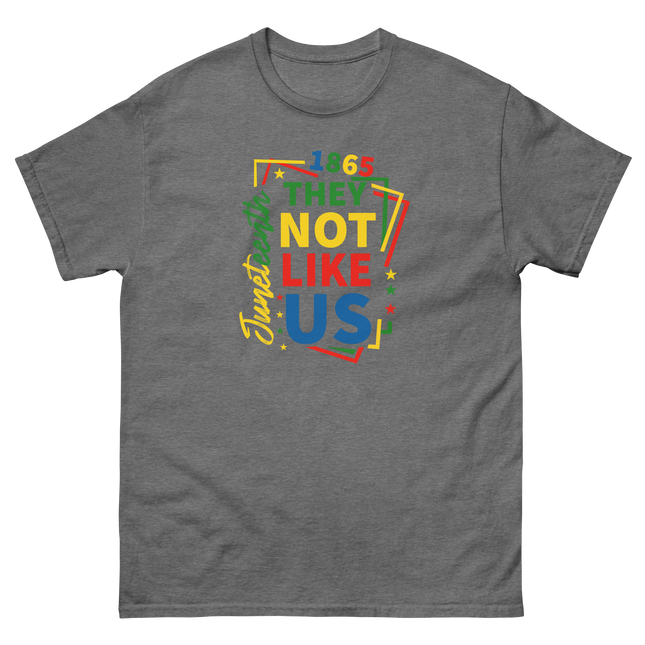 Juneteenth 1865 Tee – They Not Like Us Bold Freedom Design Women Tees Style Junction – Custom Digital Designs & Apparel Graphite Heather S