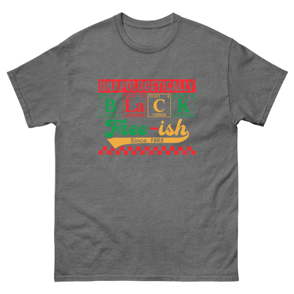 Unapologetically Black Free-ish 1865 Tee – Bold Science Design Women Tees Style Junction – Custom Digital Designs & Apparel Graphite Heather S