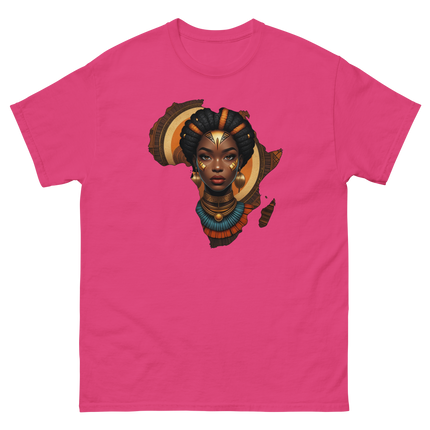 Afrocentric Queen Tee – Tribal Pattern Art, Bold Heritage Vibe #2 Women Tees Style Junction – Custom Digital Designs & Apparel Heliconia S