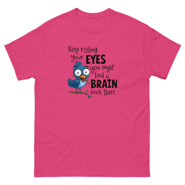 Keep Rolling Your Eyes Funny Bird Graphic Tee Women Tees Style Junction – Custom Digital Designs & Apparel Heliconia S