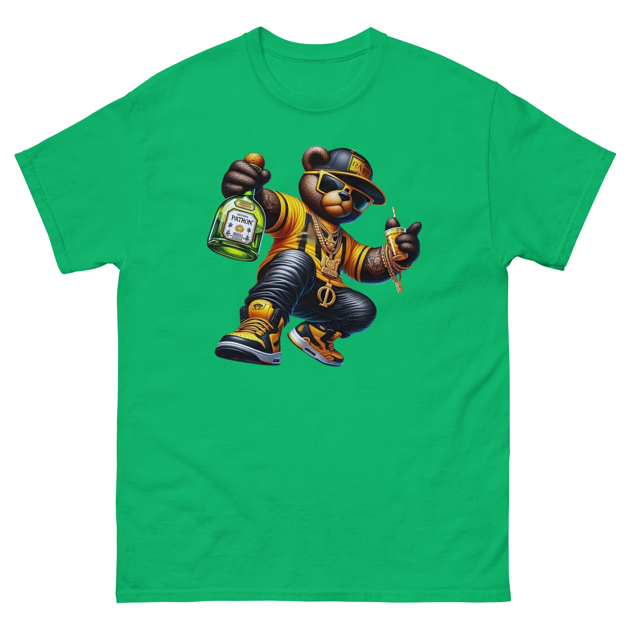 The Patron Bear Boss Custom Design Unisex Classic T-shirt Physical T-Shirt Style-Junction