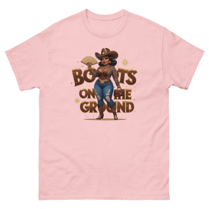 Boots on the Ground Curvy Cowgirl T-Shirt – Bold Western Style Women Tees Style Junction – Custom Digital Designs & Apparel